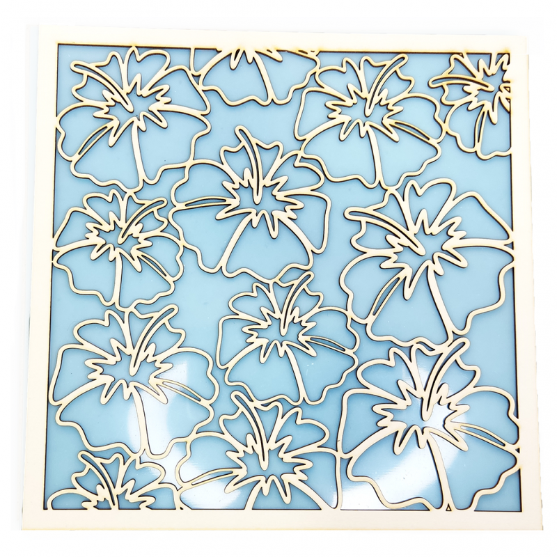 Silueta flor del paraiso