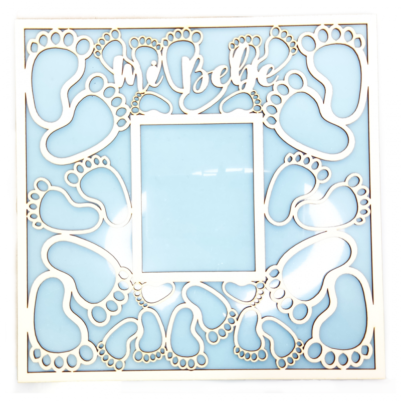 Silueta bebe con frase