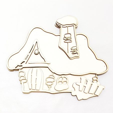 Casita de cuento en capas