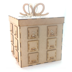 Calendario de adviento 3 caja de regalo